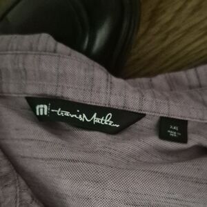 Travis Mathew Purple Polo Shirt